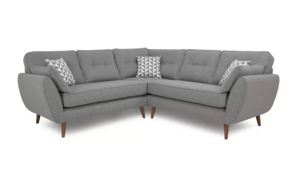 Zinc Corner Sofa With Grey Color