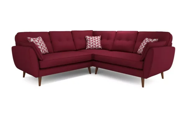 Zinc Corner Sofa With mulberry Color