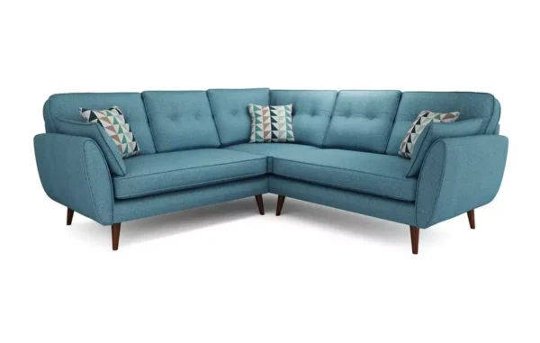 Zinc Corner Sofa With Teal Color