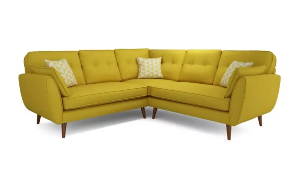 Zinc Corner Sofa With Yellow Color