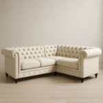 Chesterfield Corner in Cream color