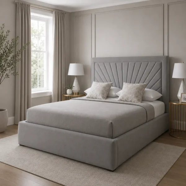 45 degree bed closeup