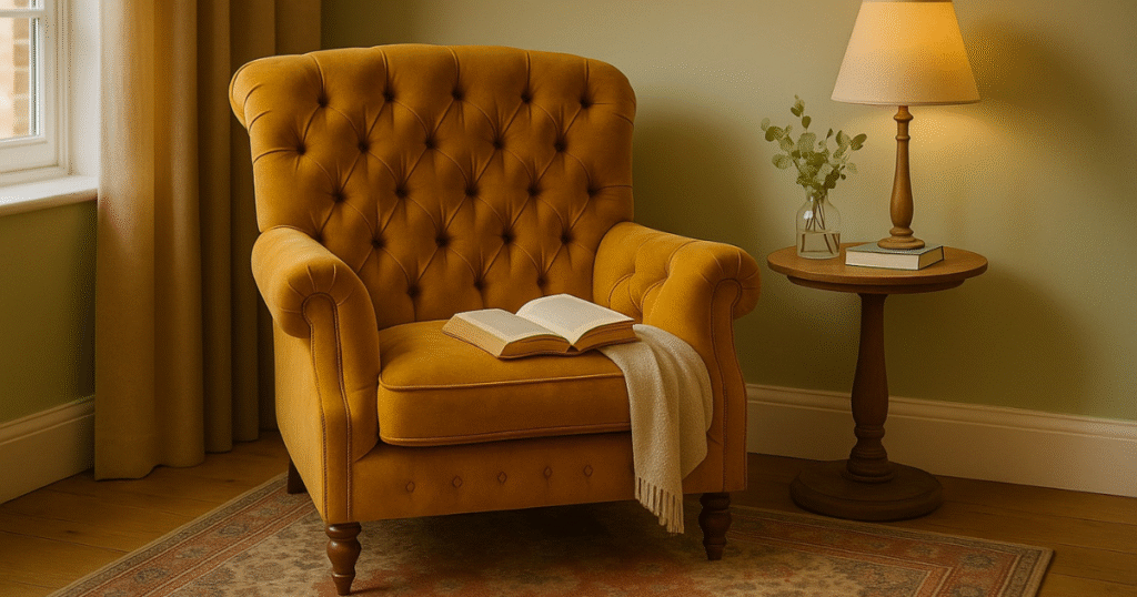 Deep Button Back Chairs Lush Comfort
