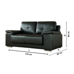 Kansas Leather Sofa - UK Made | All Sizes & Colours available