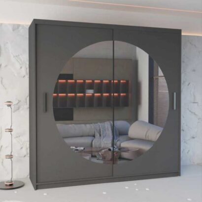 moon sliding mirror wardrobe