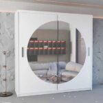 Moon Sliding Mirror Wardrobe