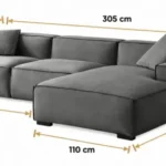 Soho L Shape Sofa Dimensions