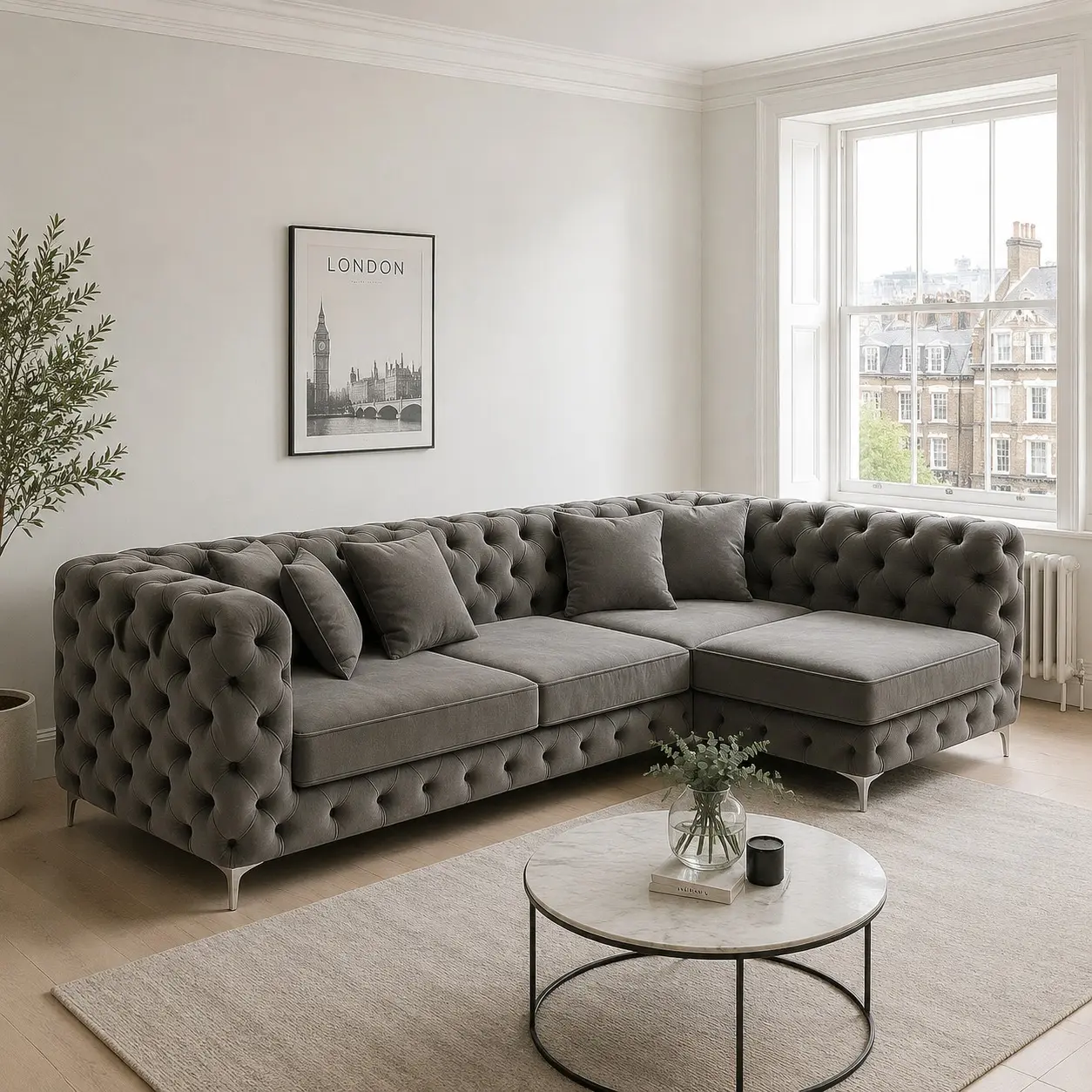 Ashton L Shape Sofa - Room Setup