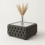 Ashton Mirror foorstool in Grey color