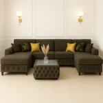 Ashton Velvet U-Shape Sofa – Luxurious UK-Made Comfort