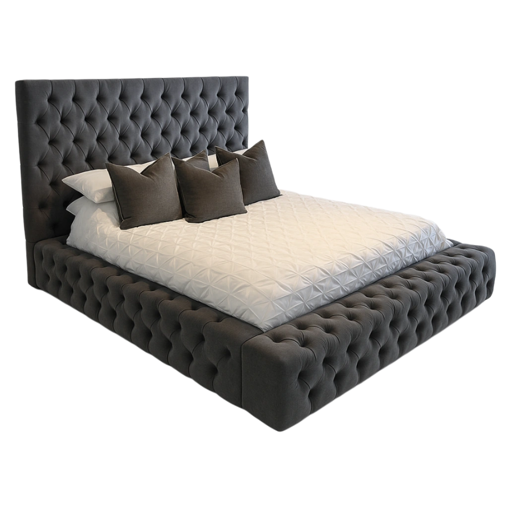 Black chesterfield bed