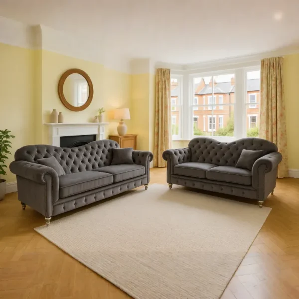 Elegance Corner Sofa in Grey HD