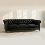 Leather Chesterfield sofa