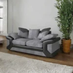 Shannon 2 Seater in Black & Grey color