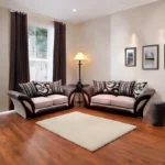Shannon 3+2 Seater in Brown & Baige color