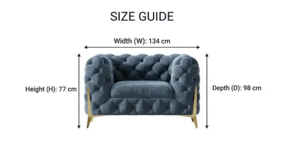 Classic Italian Chesterfield Armchair Sofa-climax-furniture