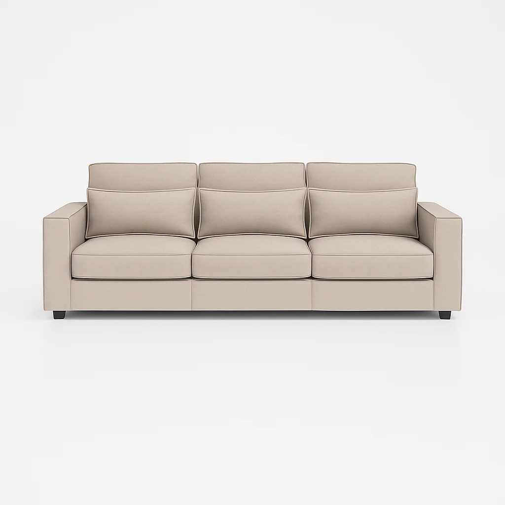 Soho 3 Seater sofa in White color.png