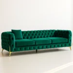 italian chesterfield 3 Seater sofa in Green color