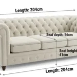 3-Seater Chesterfield in Luxe Leather - climax-furniture
