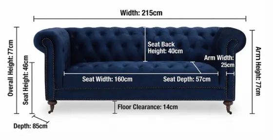 Deep Luxe – Plush 3-Seater Sofa - climax-furniture