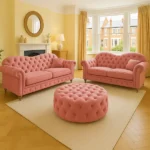 Elegance 3+2 Seater sofa in pink color