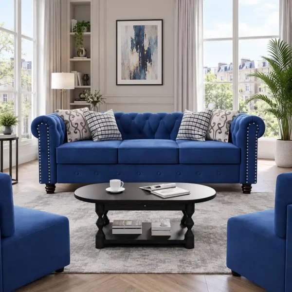 Exclusive 3 Seater Chesterfield Sofa Set UK Made