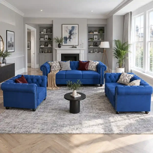 Exclusive 3+2+1 Chesterfield Sofa Set UK Made