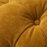 Handcrafted U-Shaped Chesterfield Sofa Fabric Closeup