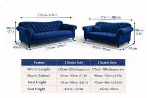 Chesterfield Elegance 3+2 Sofa Set – Luxurious UK Velvet