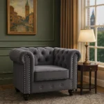 Antique Windsor Armchair  Sofa – 2-Piece Luxury Set UK Made
