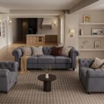 3+2+1 Chesterfield Sofa Set Windsor Grey  – UK Made
