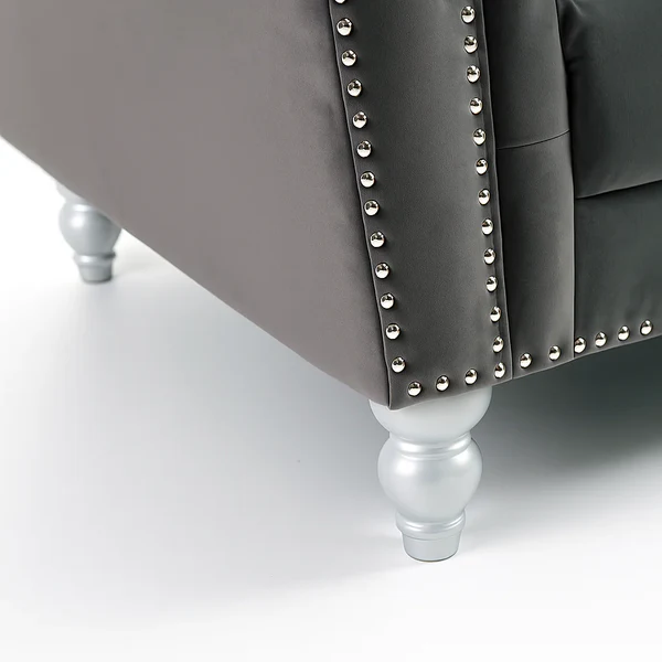 elegance_sofa_Velvet_fabric_closeup_foot_view