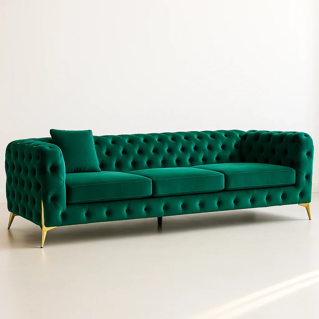 italian_chesterfield_3_Seater_sofa_in_Green_color