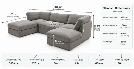 Exclusive Premium Velvet U-Shape Sofa
