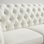 Madrid 3 Seater – Handmade in UK with Plush Velvet Fabric closeup