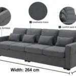 Sloane 4 Seater Corner Sofa - climax-furniture