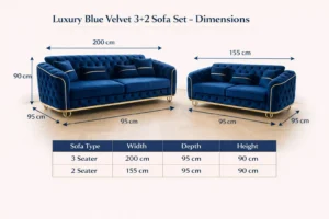 3+2 Madrid Sofa Set – Handmade in UK