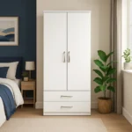 2 Door Wooden Wardrobe with Drawers – Luxurious & UK Made