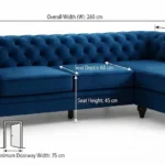 4 seater chesterfield