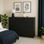 Large 4+4 Wooden Chest of Drawers – 8 Drawer Wide Bedroom Storage Cabinet