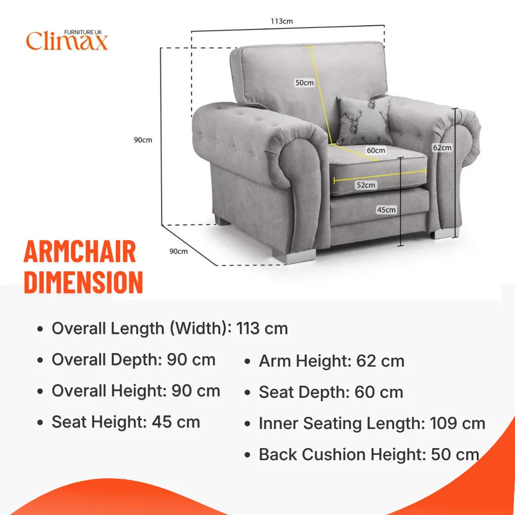 Verona/modular Armchair dimension