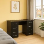 Heavy Duty 6-Drawer Study Desk – Spacious Writing Table UK