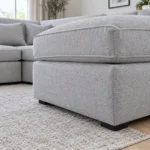Modern Dylan U Shape Sofa in Room Setup - Leg Closeup