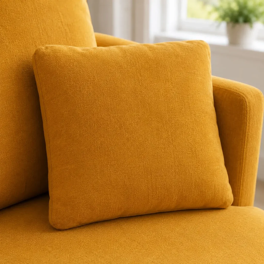 Modern Oversized 1 Seater Swivel Chair - Cushion Closeup