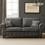 Luxury Oakland 3+2 Leather & Faux Leather Sofas Suite UK