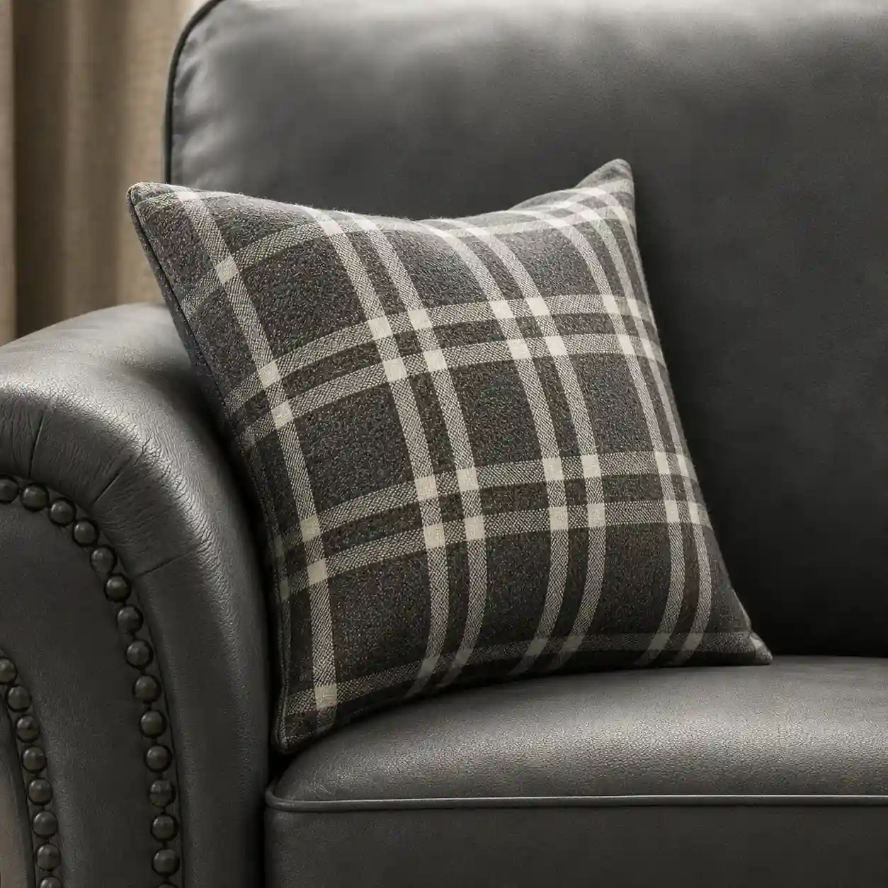 Oakland L Shape Leather Sofa - Image 4