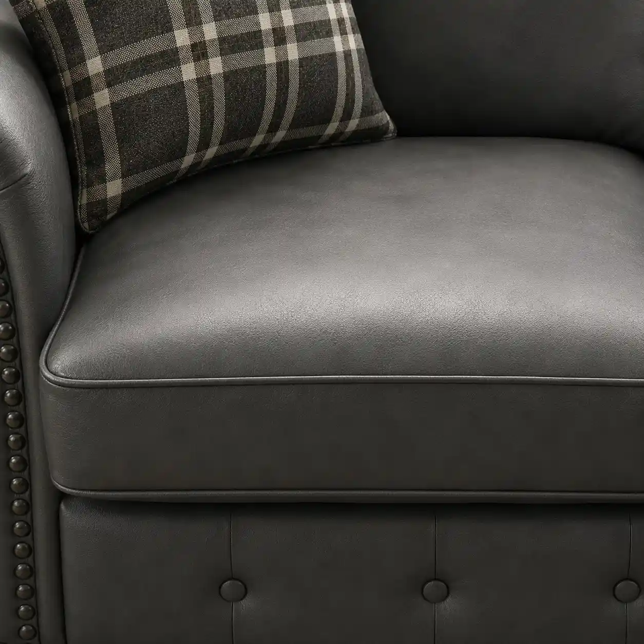 Oakland L Shape Leather Sofa - Image 2