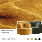 Premium UK performance chenille sofa material close-up
