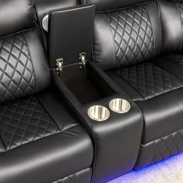 Manual Recliner Leather Sofa – UK Handmade Luxury Comfort - Image 9