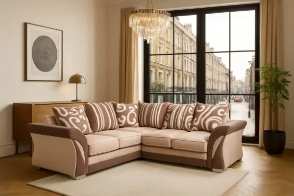 Shannon Velvet 5 Seater Corner Sofa – Luxurious Premium UK